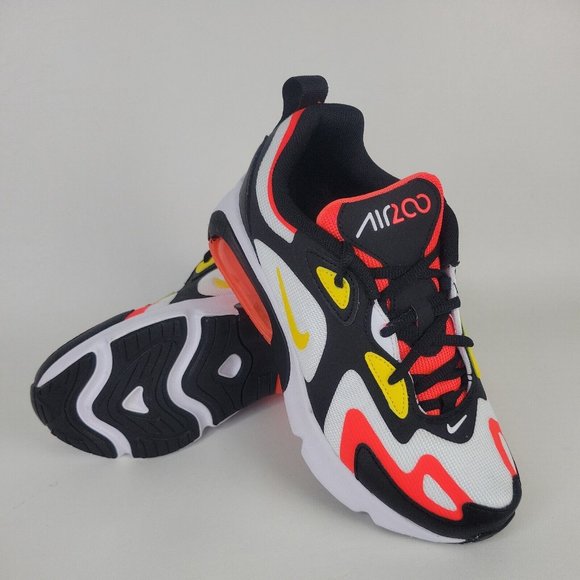 Nike Air Max 200 Running Atlhetic Shoes Black White - Picture 11 of 12